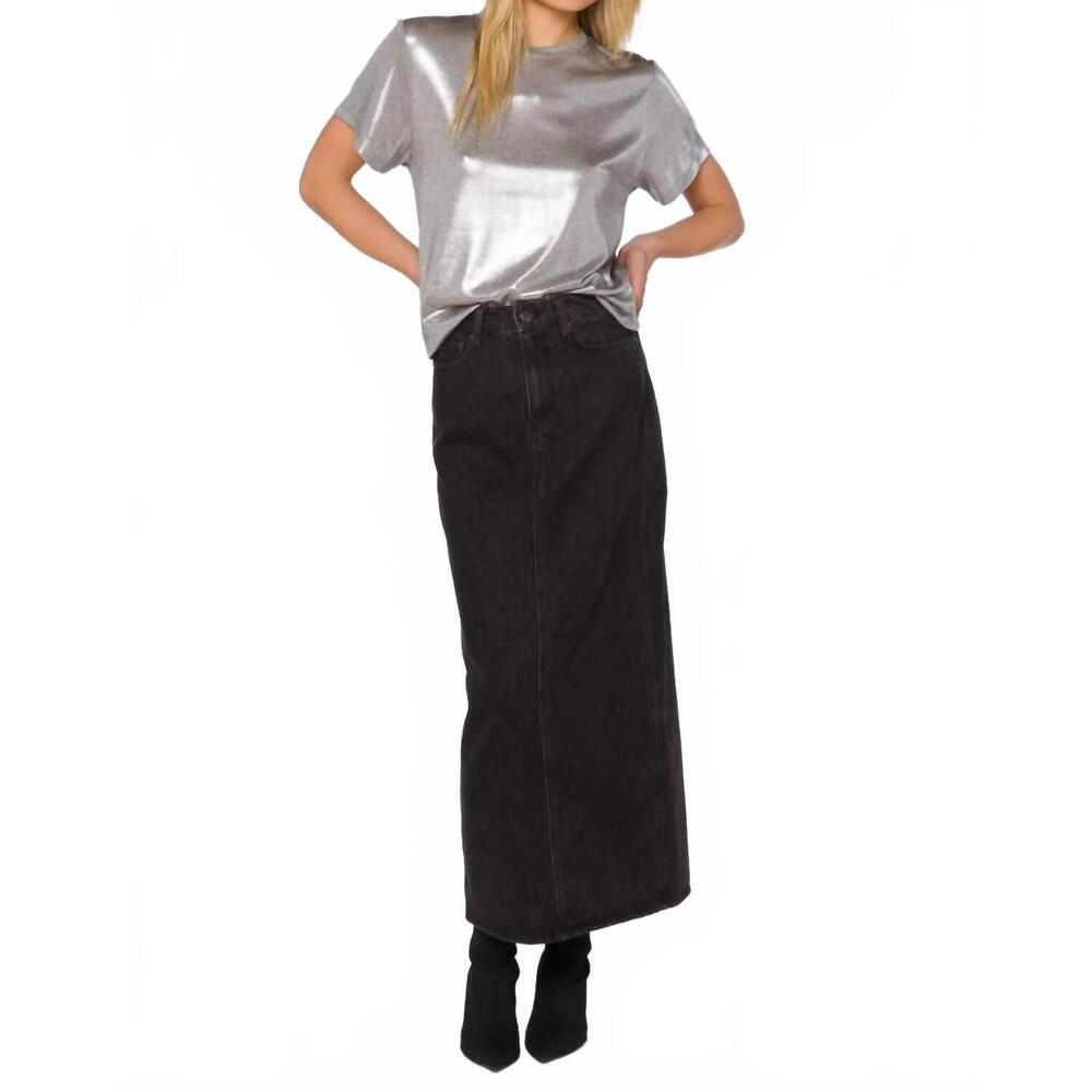 NEW VELVET HEART zelda short sleeve tee in silver